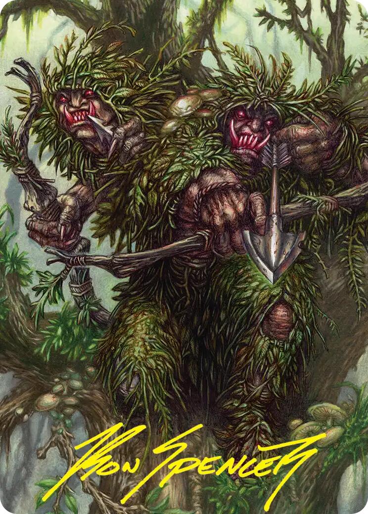 Orcish Bowmasters Art Card (Gold-Stamped Signature) [The Hobbit Art Series] | Good Games Morley