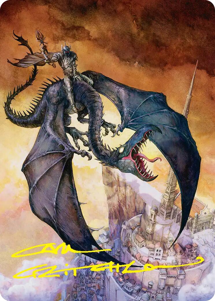 Witch-king, Bringer of Ruin Art Card (Gold-Stamped Signature) [The Hobbit Art Series] | Good Games Morley