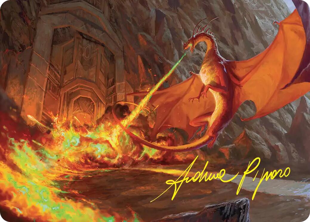 Smaug's Fury Art Card (Gold-Stamped Signature) [The Hobbit Art Series] | Good Games Morley