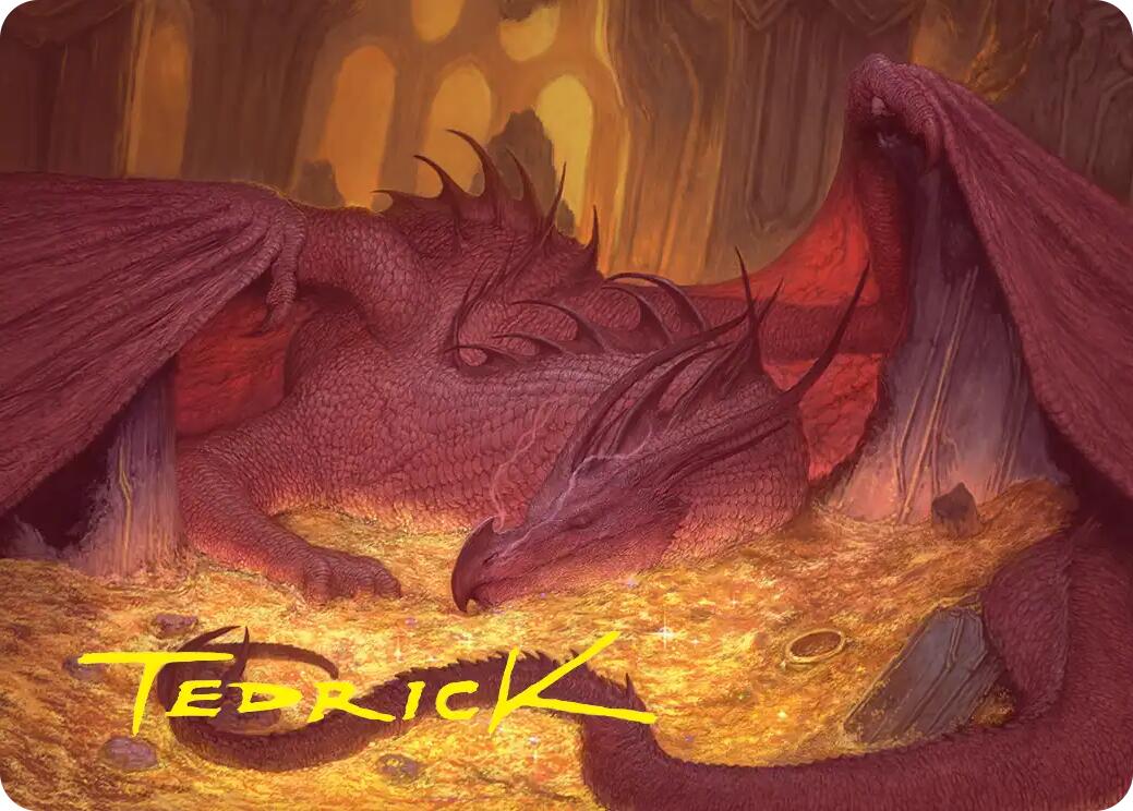 Smaug the Magnificent Art Card (Gold-Stamped Signature) [The Hobbit Art Series] | Good Games Morley