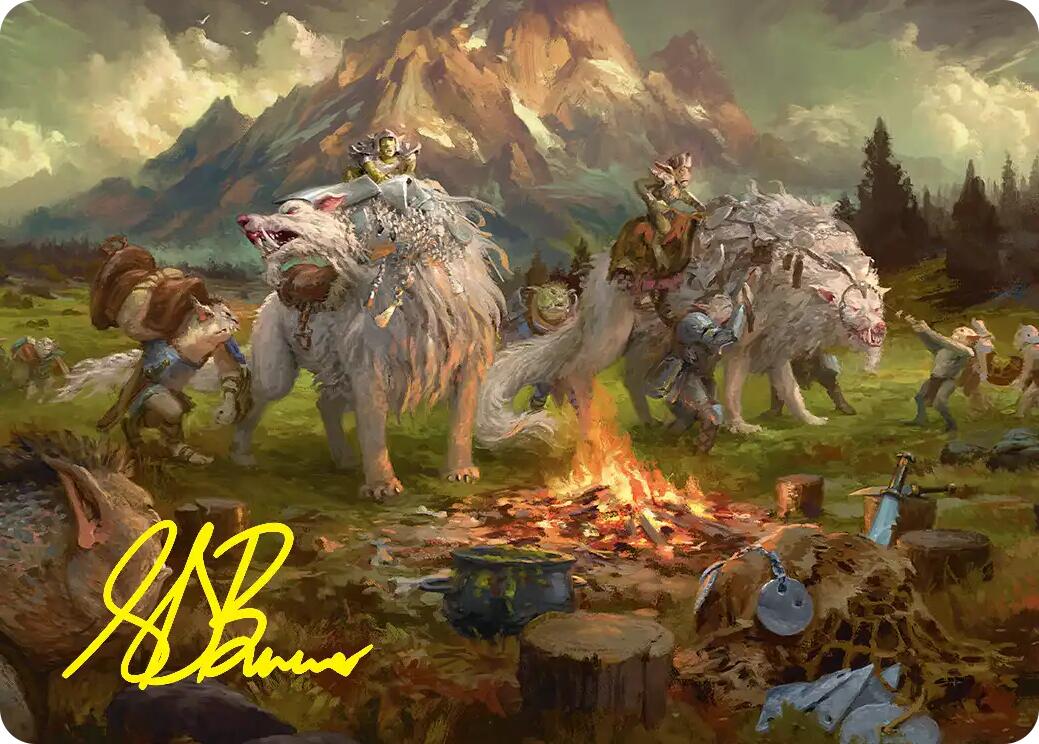Mount Gundabad Mobilizes Art Card (Gold-Stamped Signature) [The Hobbit Art Series] | Good Games Morley