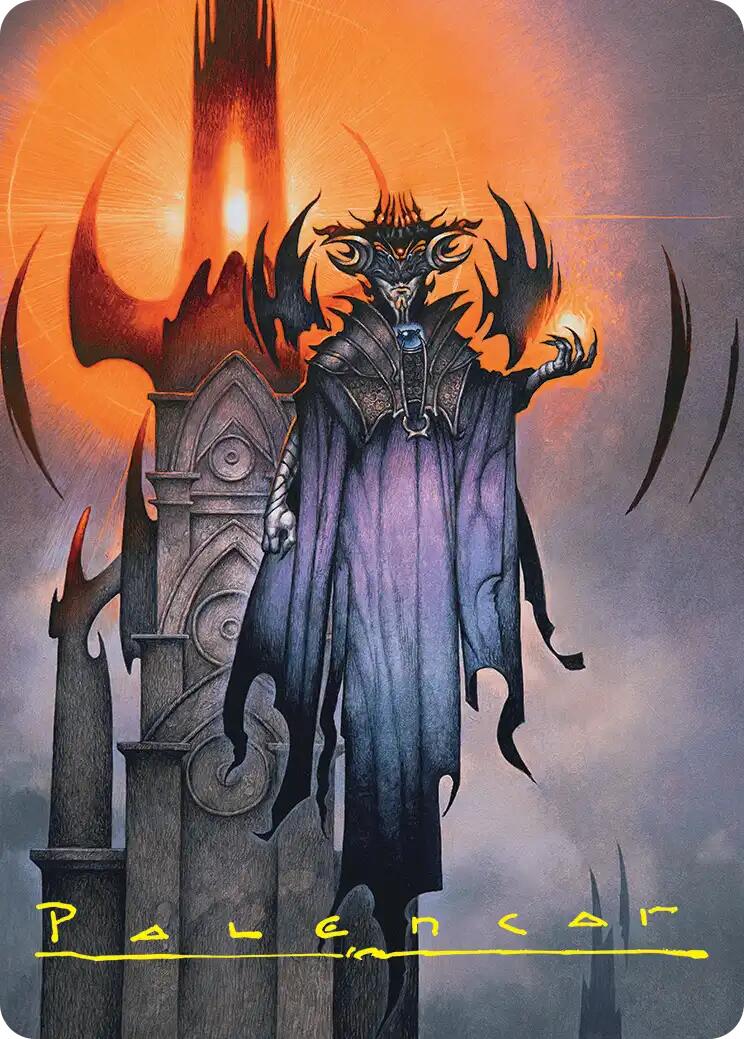 Sauron, the Lidless Eye Art Card (Gold-Stamped Signature) [The Hobbit Art Series] | Good Games Morley