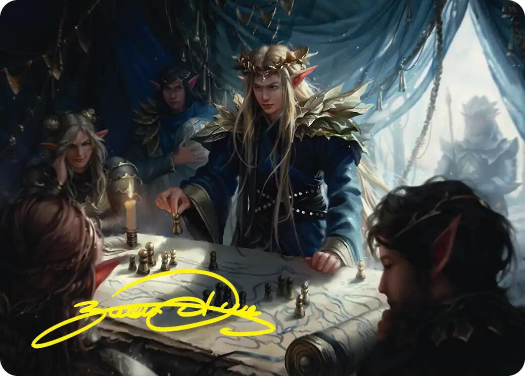 Thranduil the Strategist Art Card (Gold-Stamped Signature) [The Hobbit Art Series] | Good Games Morley