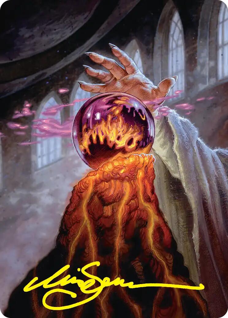 Palantir of Orthanc Art Card (Gold-Stamped Signature) [The Hobbit Art Series] | Good Games Morley
