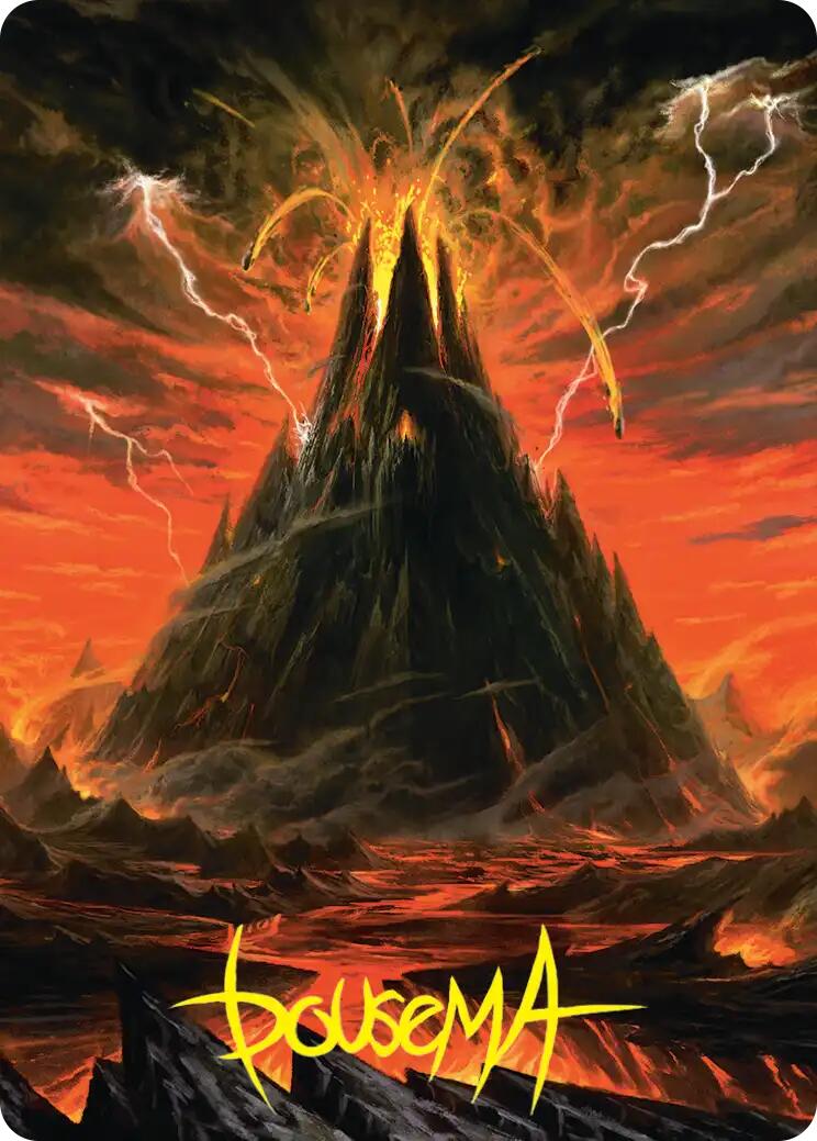 Mount Doom Art Card (Gold-Stamped Signature) [The Hobbit Art Series] | Good Games Morley