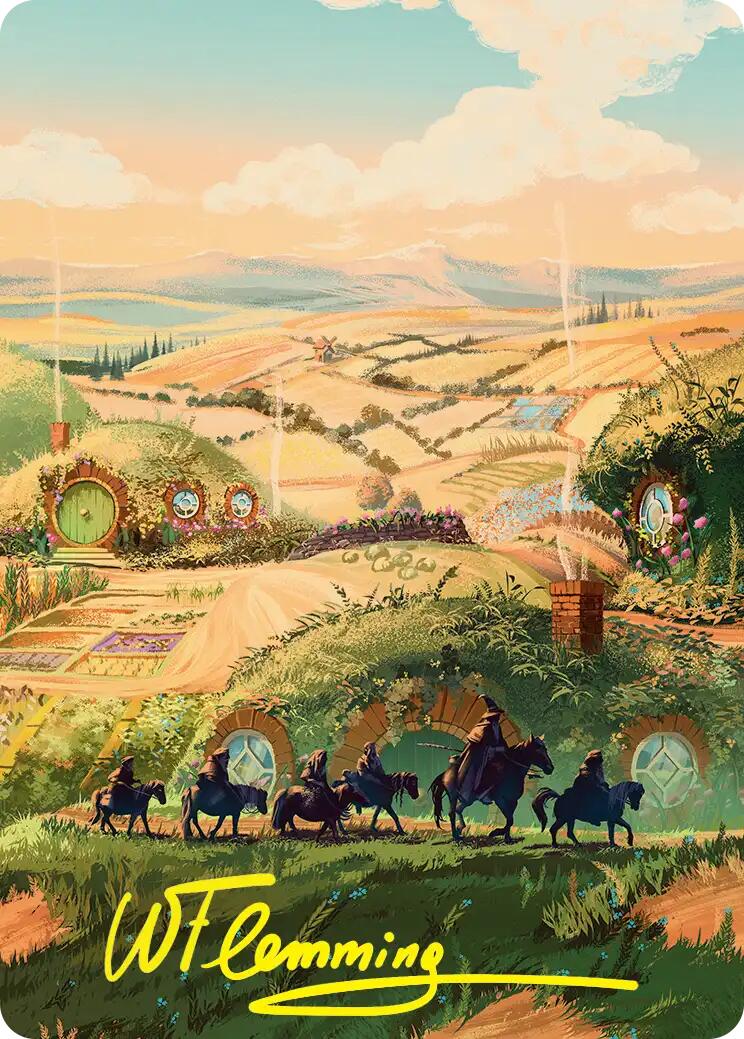 Plains Art Card (Gold-Stamped Signature) [The Hobbit Art Series] | Good Games Morley