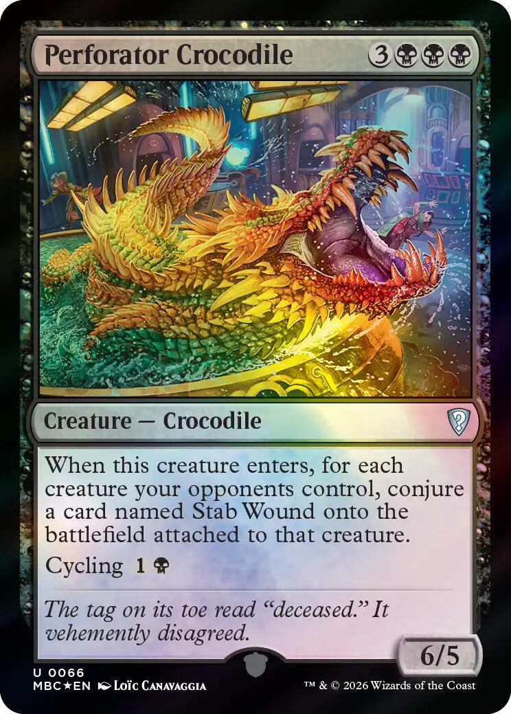 Perforator Crocodile [Mystery Booster: Commander Edition] | Good Games Morley