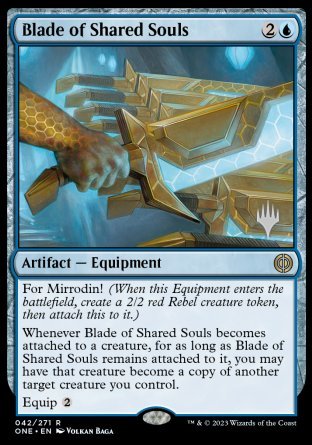 Blade of Shared Souls (Promo Pack) [Phyrexia: All Will Be One Promos] | Good Games Morley
