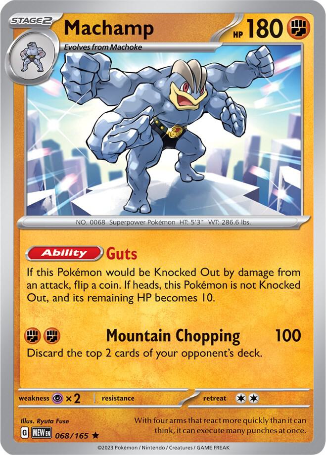 Machamp 068/165 (SV: Scarlet & Violet 151)  - Holofoil | Good Games Morley