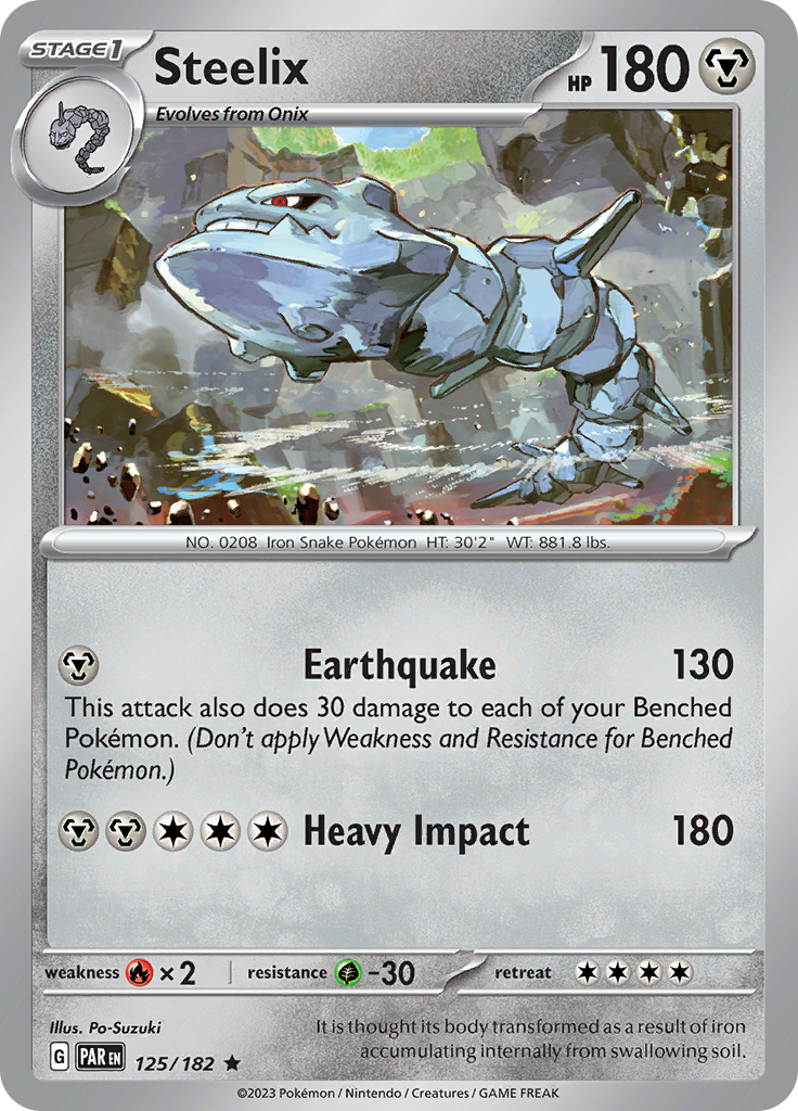 Steelix (125/182) [Scarlet & Violet: Paradox Rift] | Good Games Morley