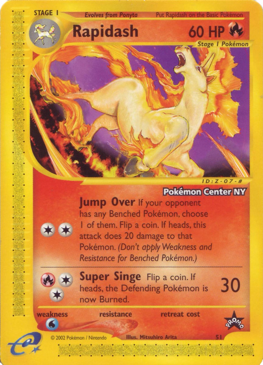 Rapidash (51) (Pokemon Center NY Promo) [Wizards of the Coast: Black Star Promos] | Good Games Morley