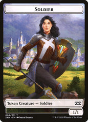 Beast // Soldier Double-Sided Token [Double Masters Tokens] | Good Games Morley