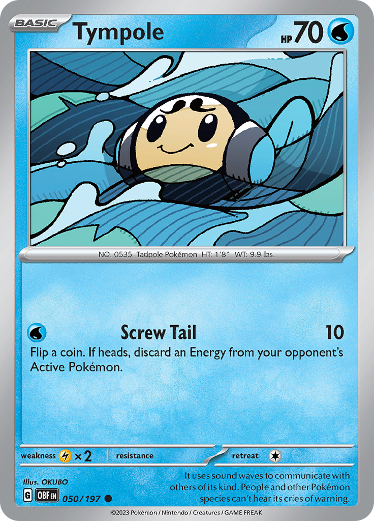 Tympole (050/197) [Scarlet & Violet: Obsidian Flames] | Good Games Morley