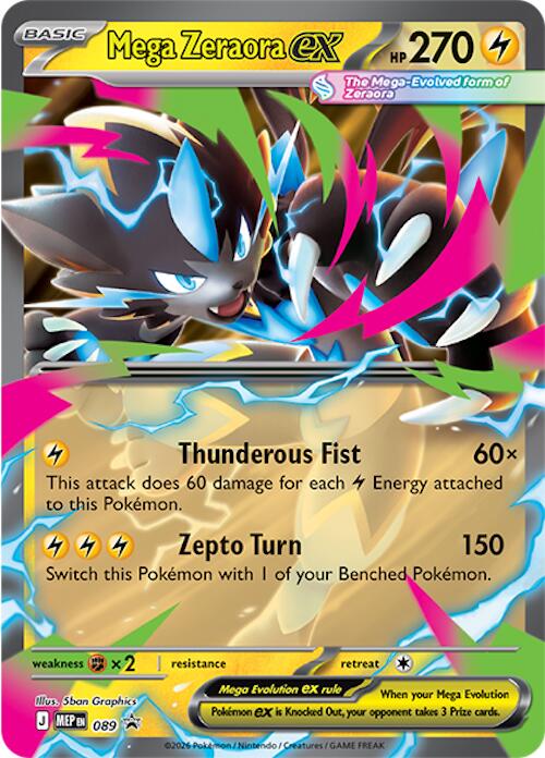 Mega Zeraora ex (089) [Mega Evolution Promo] | Good Games Morley