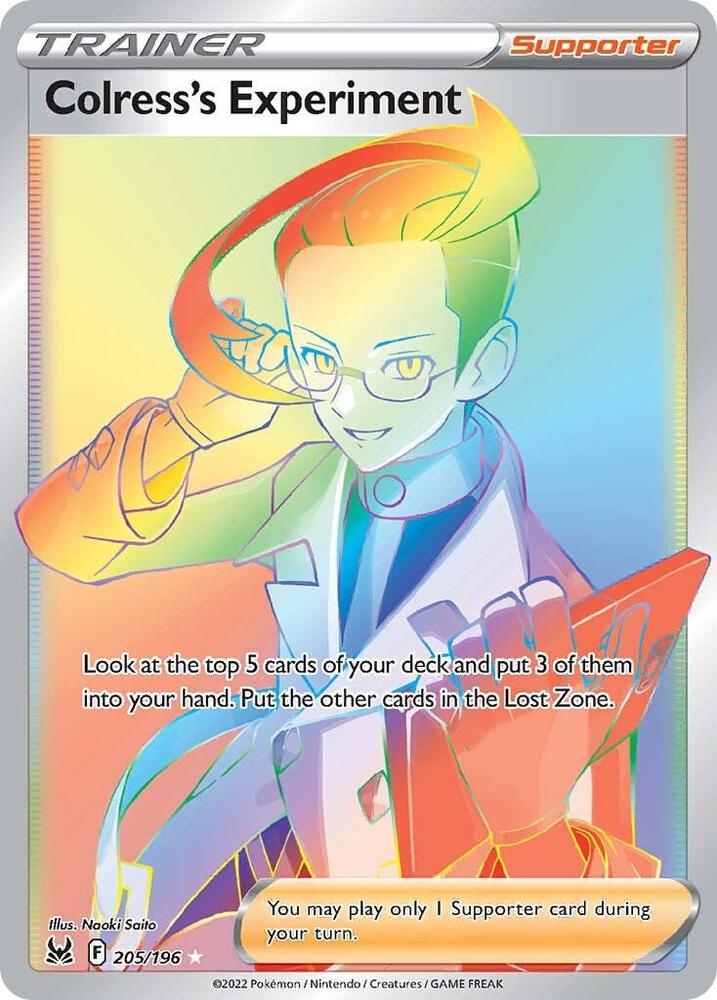 Colress's Experiment Secret 205/196 (SWSH11: Lost Origin)  - Holofoil | Good Games Morley