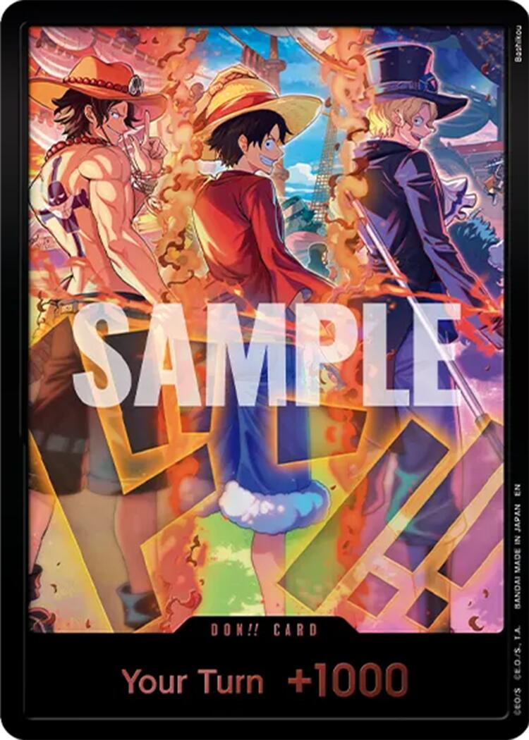 DON!! Card (English Version 3rd Anniversary Set) (Ace, Luffy, Sabo) [One Piece Promotion Cards] | Good Games Morley