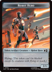Robot Hero // Villain Double-Sided Token [Marvel Super Heroes Commander Tokens] | Good Games Morley