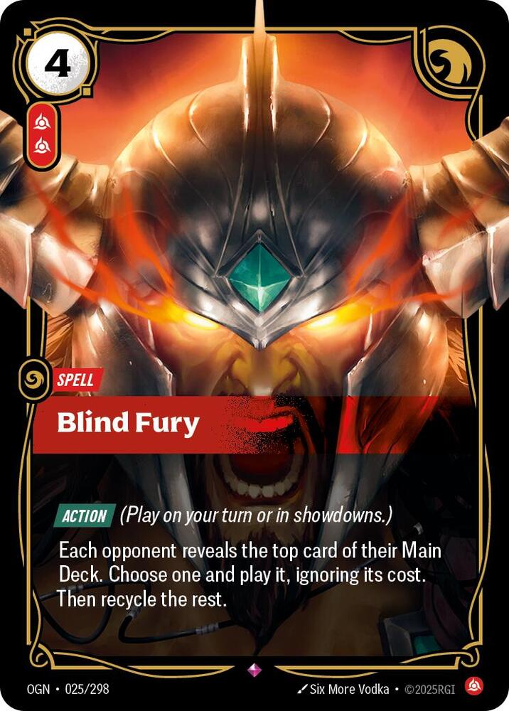 Blind Fury 025/298 (Origins)  - Foil | Good Games Morley