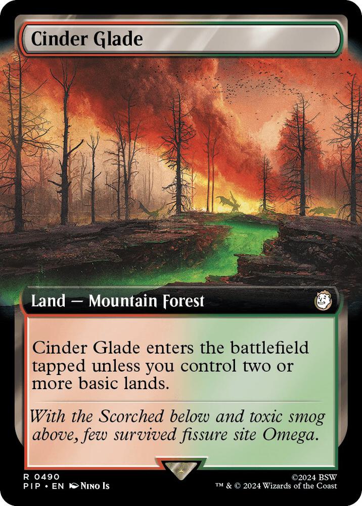 Cinder Glade Extended Art 490 (Universes Beyond: Fallout)  - Extended Art Foil | Good Games Morley