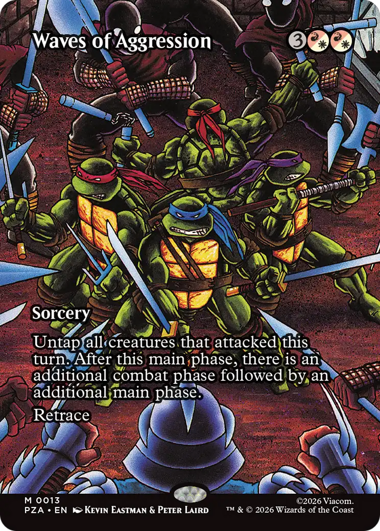 Waves of Aggression (Borderless) [Teenage Mutant Ninja Turtles Eternal-Legal] | Good Games Morley