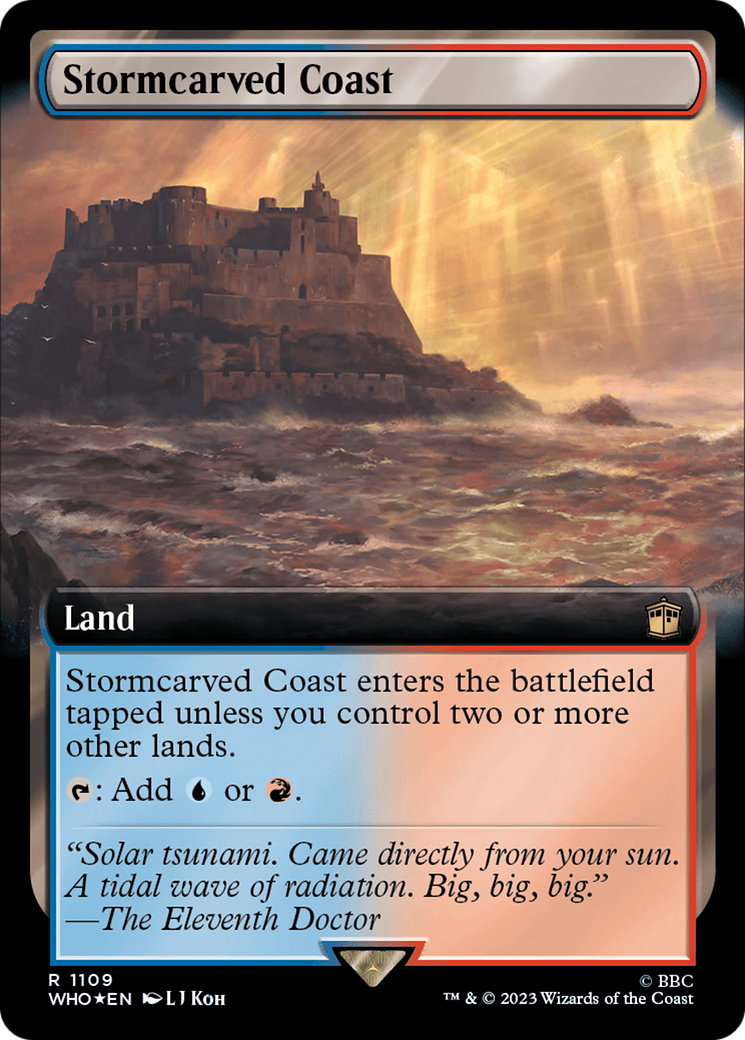 Stormcarved Coast (Extended Art) (Surge Foil) [Doctor Who] | Good Games Morley