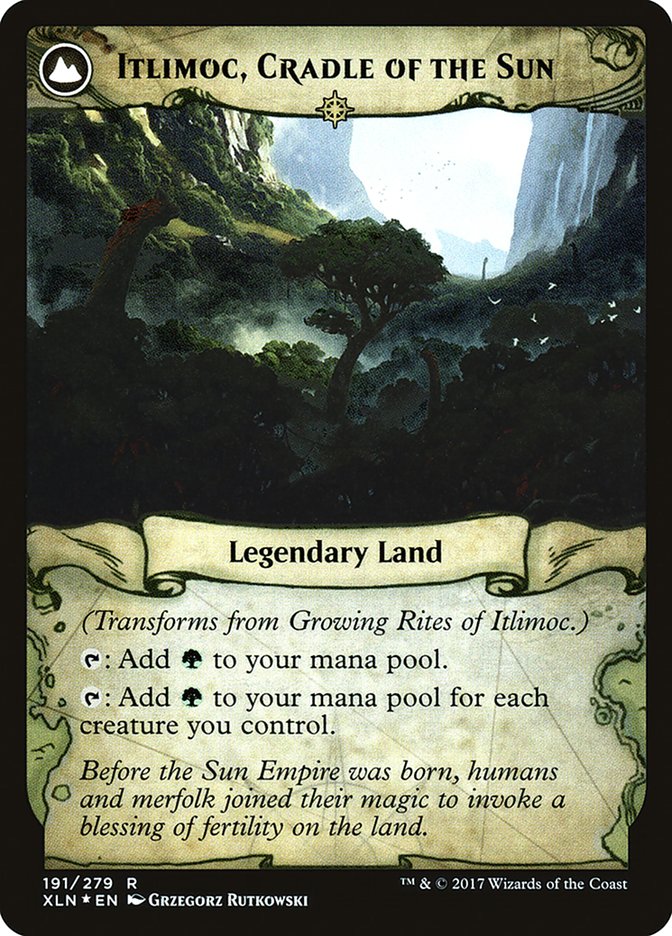 Growing Rites of Itlimoc // Itlimoc, Cradle of the Sun [Ixalan Prerelease Promos] | Good Games Morley