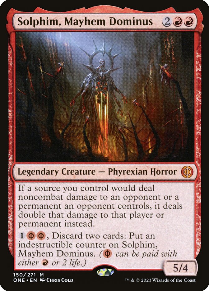 Solphim, Mayhem Dominus 150/271 (Phyrexia: All Will Be One)  | Good Games Morley