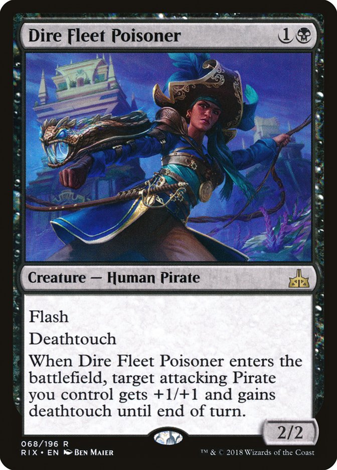 Dire Fleet Poisoner 68/196 (Rivals of Ixalan)  | Good Games Morley
