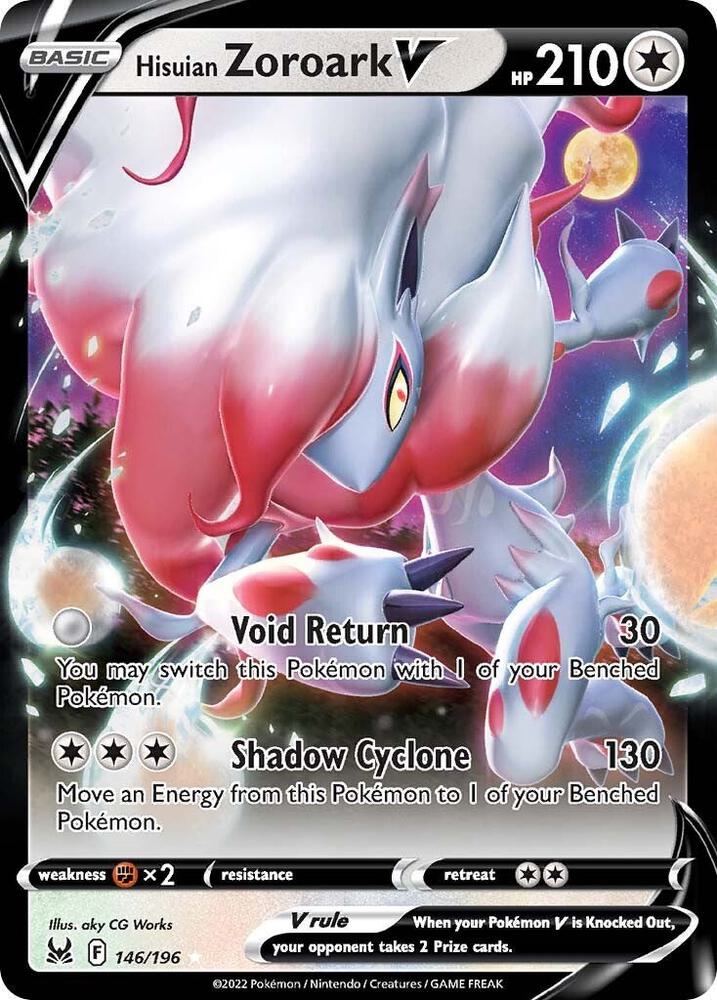 Hisuian Zoroark V 146/196 (SWSH11: Lost Origin)  - Holofoil | Good Games Morley