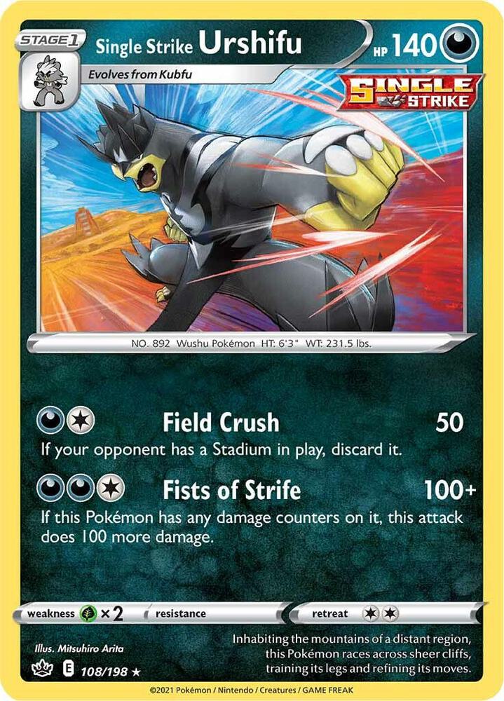 Single Strike Urshifu 108/198 (SWSH06: Chilling Reign)  - Holofoil | Good Games Morley