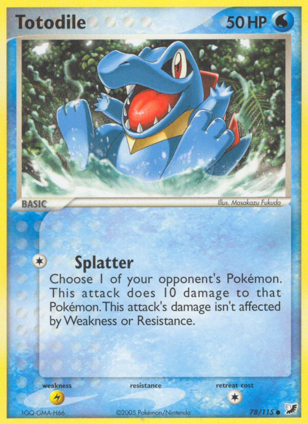 Totodile (78/115) [EX: Unseen Forces] | Good Games Morley