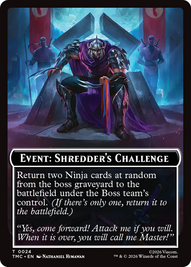 Event: Shredder's Challenge [Teenage Mutant Ninja Turtles Commander Tokens] | Good Games Morley