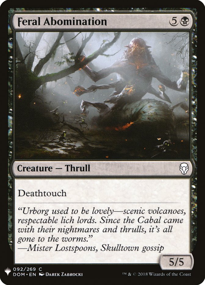 Feral Abomination [Mystery Booster] | Good Games Morley
