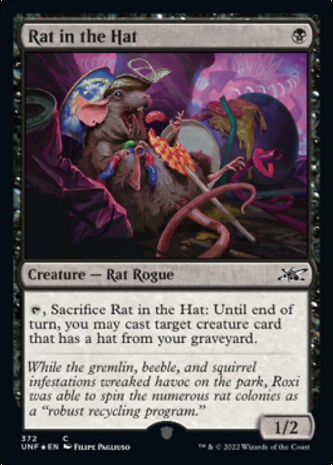Rat in the Hat (Galaxy Foil) [Unfinity] | Good Games Morley