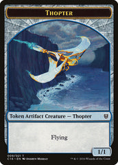 Daretti, Scrap Savant Emblem // Thopter Double-Sided Token [Commander 2016 Tokens] | Good Games Morley