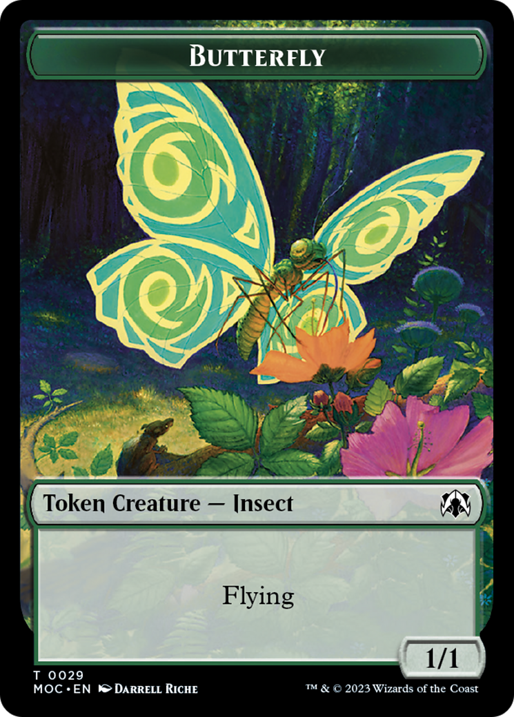 Butterfly // City's Blessing Double-Sided Token [March of the Machine Commander Tokens] | Good Games Morley