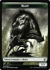 Beast (013) // Wurm Double-Sided Token [Commander 2019 Tokens] | Good Games Morley