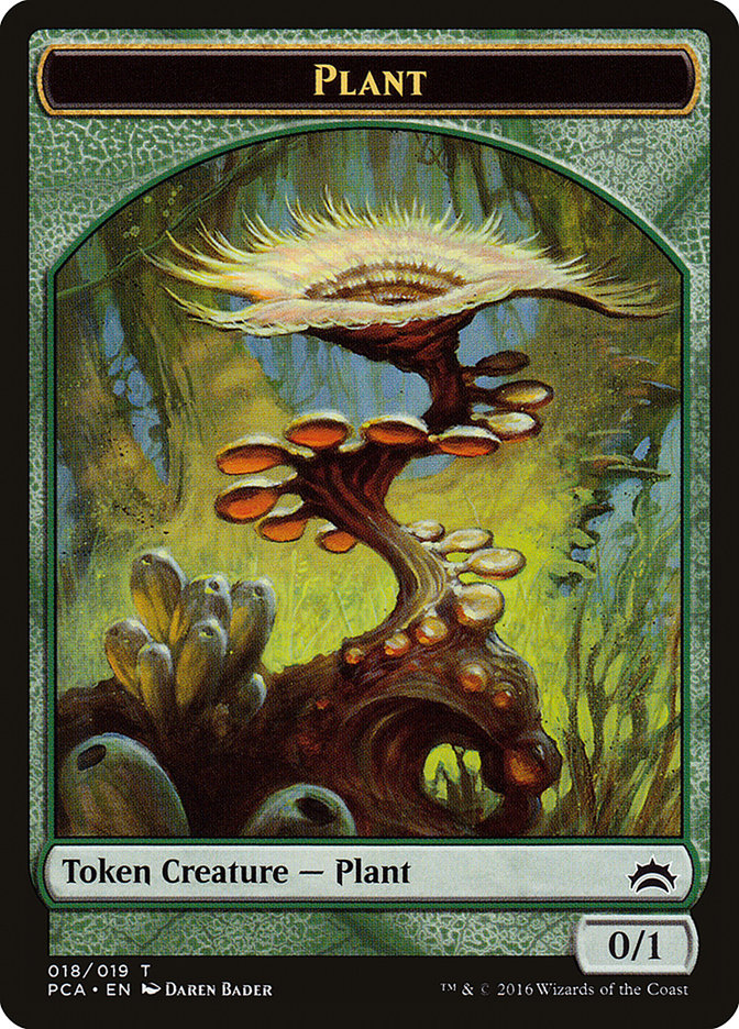 Plant // Ooze (016) Double-Sided Token [Planechase Anthology Tokens] | Good Games Morley