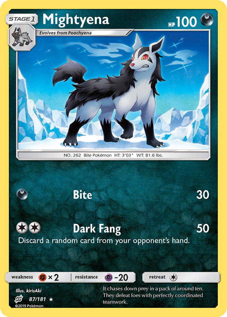 Mightyena (87/181) [Sun & Moon: Team Up] | Good Games Morley