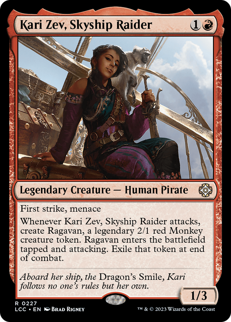 Kari Zev, Skyship Raider [The Lost Caverns of Ixalan Commander] | Good Games Morley