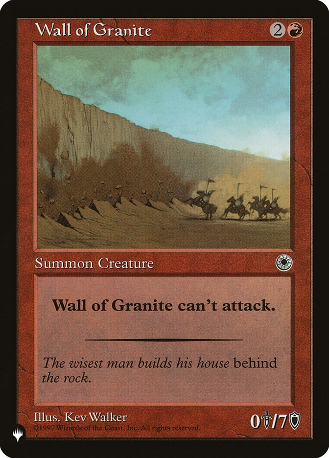 Wall of Granite [The List] | Good Games Morley