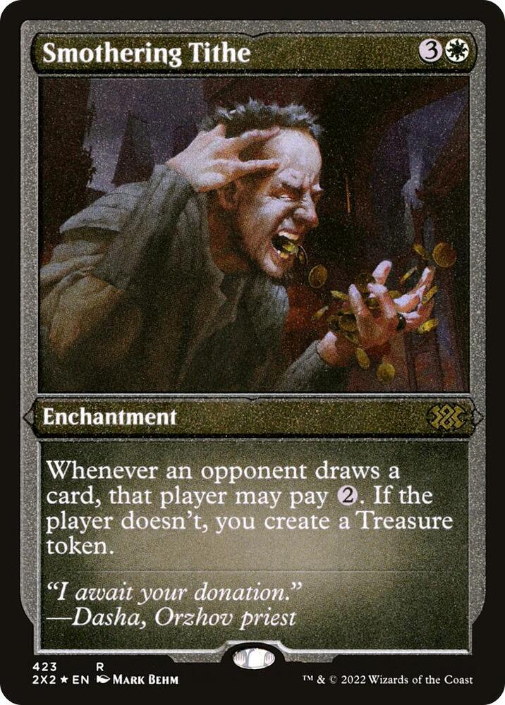 Smothering Tithe Foil Etched 423 (Double Masters 2022)  - Foil | Good Games Morley