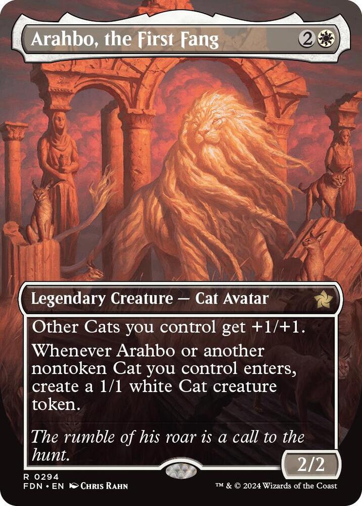 Arahbo, the First Fang 294/291 (Foundations)  - Borderless | Good Games Morley