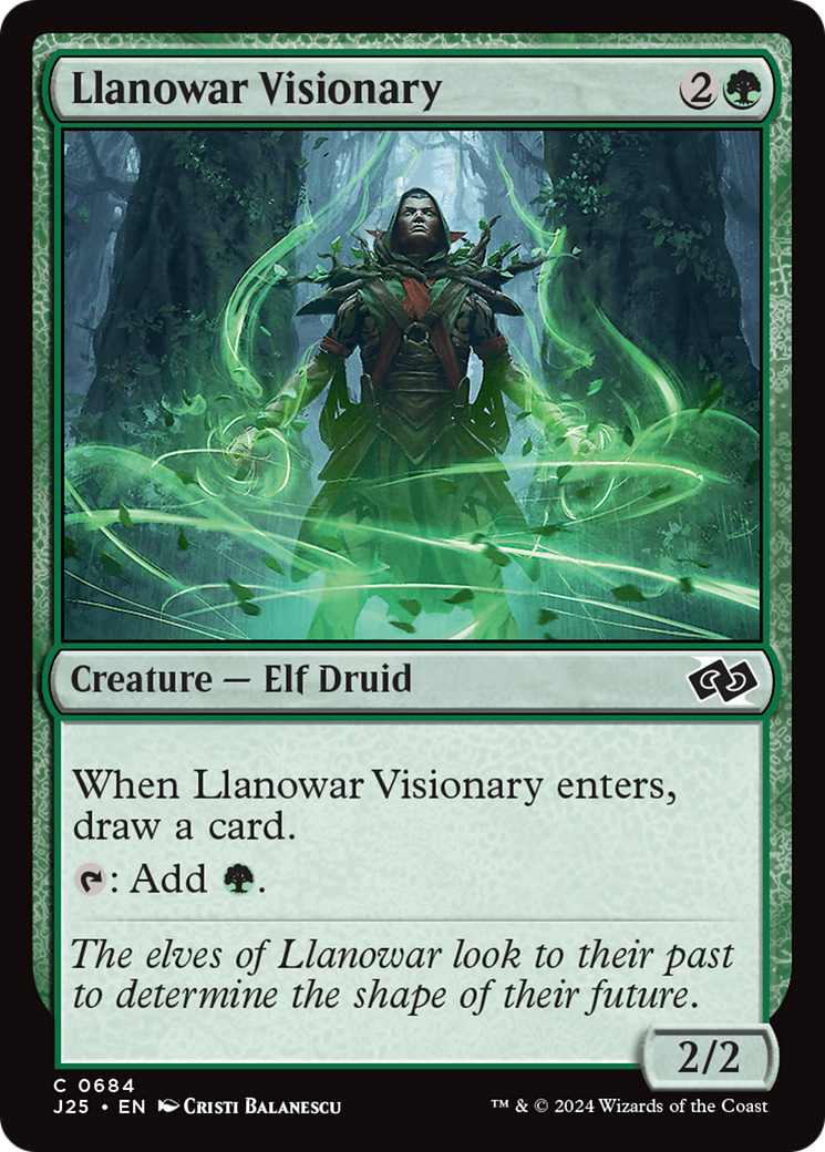 Llanowar Visionary [Foundations Jumpstart] | Good Games Morley