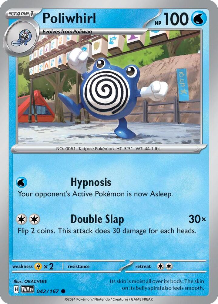 Poliwhirl 042/167 (SV06: Twilight Masquerade)  | Good Games Morley