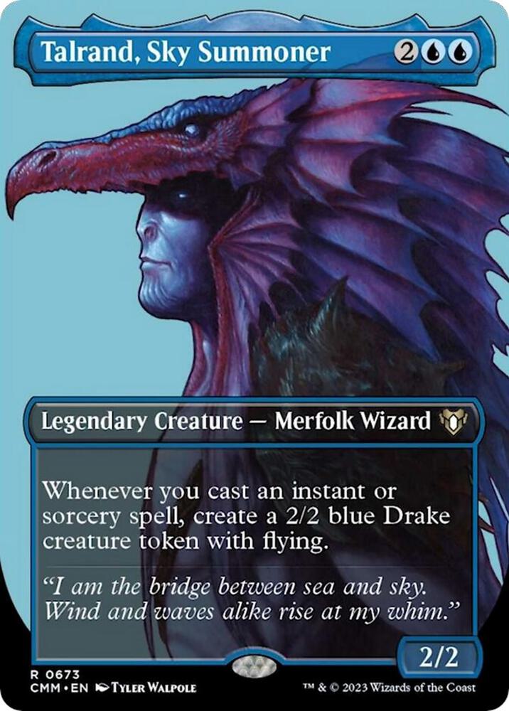 Talrand, Sky Summoner 673/451 (Commander Masters)  - Borderless | Good Games Morley