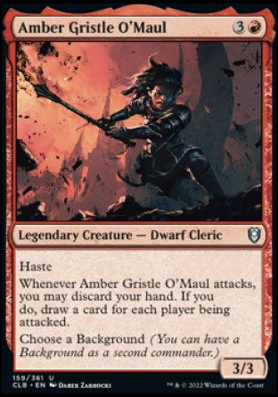 Amber Gristle O'Maul [Commander Legends: Battle for Baldur's Gate] | Good Games Morley