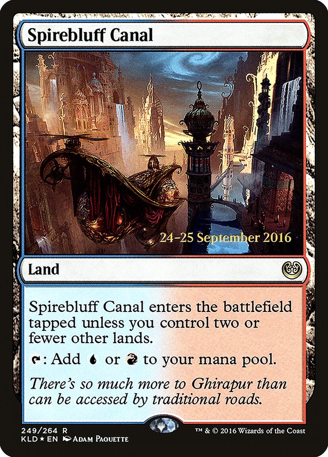 Spirebluff Canal [Kaladesh Prerelease Promos] | Good Games Morley