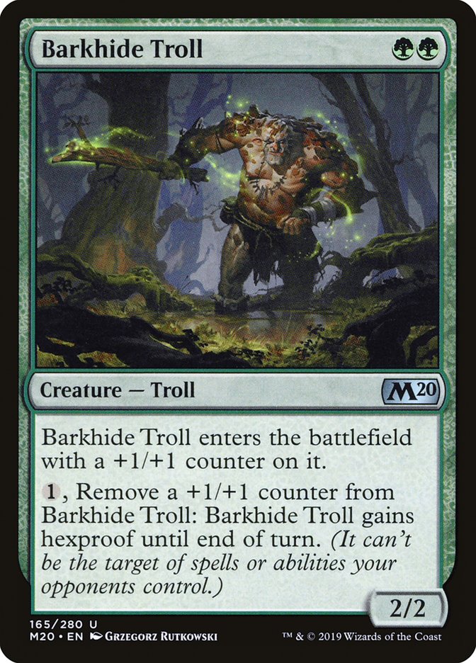 Barkhide Troll 165/280 (Core Set 2020)  | Good Games Morley