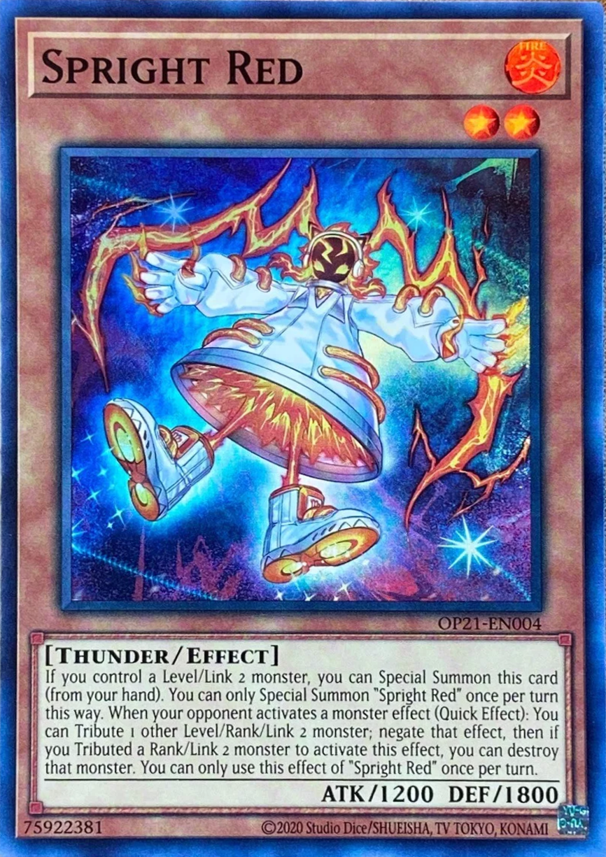 Spright Red [OP21-EN004] Super Rare | Good Games Morley